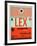LEX Lexington Luggage Tag I-NaxArt-Framed Art Print