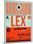 LEX Lexington Luggage Tag I-NaxArt-Mounted Art Print