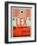 LEX Lexington Luggage Tag I-NaxArt-Framed Art Print