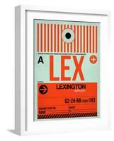 LEX Lexington Luggage Tag I-NaxArt-Framed Art Print