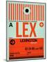 LEX Lexington Luggage Tag I-NaxArt-Mounted Art Print