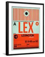 LEX Lexington Luggage Tag I-NaxArt-Framed Art Print