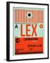 LEX Lexington Luggage Tag I-NaxArt-Framed Art Print