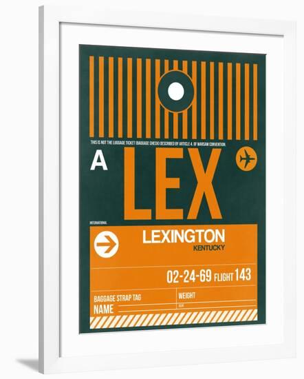 LEX Lexington Luggage Tag II-NaxArt-Framed Art Print