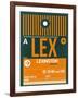 LEX Lexington Luggage Tag II-NaxArt-Framed Art Print