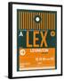 LEX Lexington Luggage Tag II-NaxArt-Framed Art Print