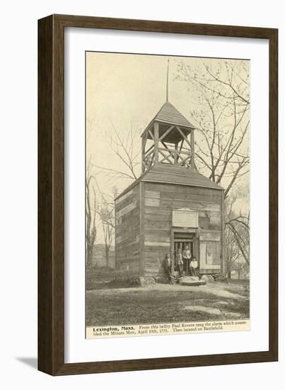 Lexington Battlefield Belfry-null-Framed Art Print