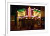 Lexington Kentucky neon marquee sign for movie theater saying Kentucky-null-Framed Photographic Print