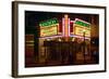 Lexington Kentucky neon marquee sign for movie theater saying Kentucky-null-Framed Photographic Print