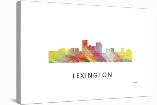 Lexington Kentucky Skyline-Marlene Watson-Stretched Canvas