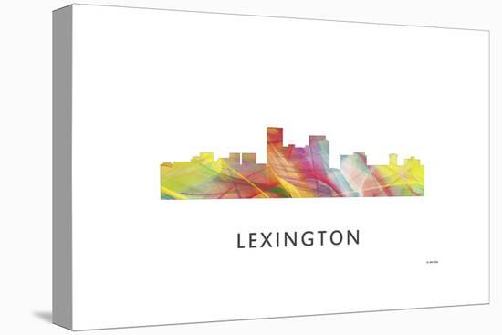 Lexington Kentucky Skyline-Marlene Watson-Stretched Canvas