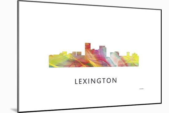 Lexington Kentucky Skyline-Marlene Watson-Mounted Giclee Print