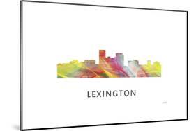 Lexington Kentucky Skyline-Marlene Watson-Mounted Giclee Print