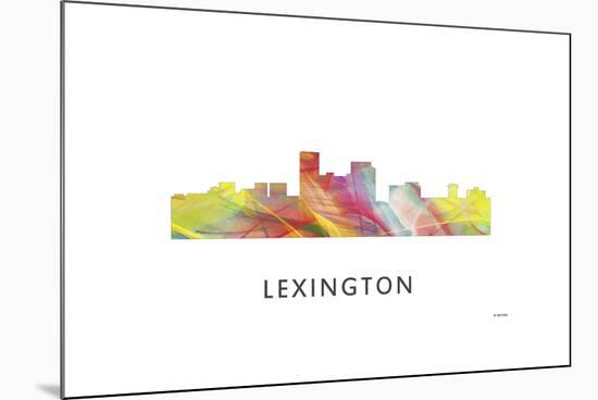 Lexington Kentucky Skyline-Marlene Watson-Mounted Giclee Print