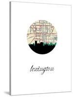 Lexington Map Skyline-Paperfinch 0-Stretched Canvas