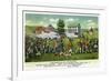 Lexington, Massachusetts - Battle of Lexington Scene-Lantern Press-Framed Art Print