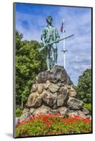 Lexington Minute Man Patriot Statue, Lexington Battle Green, Massachusetts.-William Perry-Mounted Photographic Print