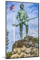 Lexington Minute Man Patriot Statue, Lexington Battle Green, Massachusetts.-William Perry-Mounted Photographic Print