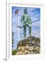 Lexington Minute Man Patriot Statue, Lexington Battle Green, Massachusetts.-William Perry-Framed Photographic Print