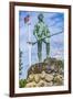 Lexington Minute Man Patriot Statue, Lexington Battle Green, Massachusetts.-William Perry-Framed Photographic Print