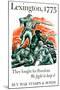 Lexington They Fought for Freedom We Fight to Keep It Stamps Bonds WWII War Propaganda Poster-null-Mounted Poster