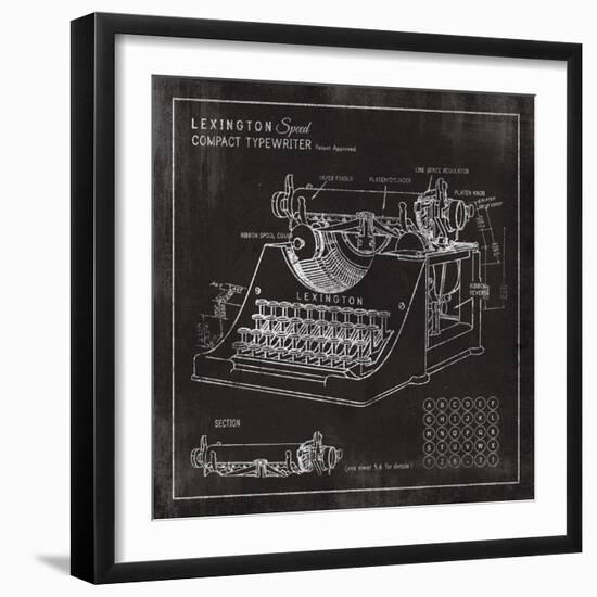 Lexington Typewriter-The Vintage Collection-Framed Giclee Print