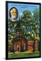 Lexington, VA, Exterior View of the Lee Memorial Chapel, Washington and Lee University-Lantern Press-Framed Art Print