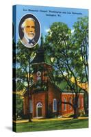 Lexington, VA, Exterior View of the Lee Memorial Chapel, Washington and Lee University-Lantern Press-Stretched Canvas