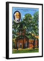 Lexington, VA, Exterior View of the Lee Memorial Chapel, Washington and Lee University-Lantern Press-Framed Art Print