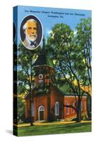 Lexington, VA, Exterior View of the Lee Memorial Chapel, Washington and Lee University-Lantern Press-Stretched Canvas