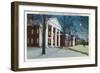 Lexington, VA, Exterior View of Washington, Lee University at Night during Winter-Lantern Press-Framed Art Print