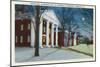 Lexington, VA, Exterior View of Washington, Lee University at Night during Winter-Lantern Press-Mounted Art Print