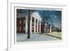 Lexington, VA, Exterior View of Washington, Lee University at Night during Winter-Lantern Press-Framed Premium Giclee Print