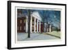 Lexington, VA, Exterior View of Washington, Lee University at Night during Winter-Lantern Press-Framed Art Print