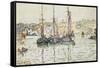 Lezardrieux-Paul Signac-Framed Stretched Canvas