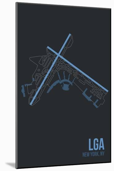 LGA Airport Layout-08 Left-Mounted Giclee Print