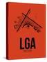 LGA New York Airport Orange-NaxArt-Stretched Canvas