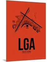LGA New York Airport Orange-NaxArt-Mounted Art Print