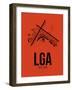 LGA New York Airport Orange-NaxArt-Framed Art Print