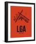 LGA New York Airport Orange-NaxArt-Framed Art Print