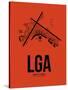 LGA New York Airport Orange-NaxArt-Stretched Canvas