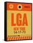 LGA New York Luggage Tag 1-NaxArt-Framed Stretched Canvas