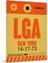 LGA New York Luggage Tag 1-NaxArt-Mounted Art Print