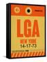 LGA New York Luggage Tag 1-NaxArt-Framed Stretched Canvas