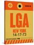 LGA New York Luggage Tag 1-NaxArt-Stretched Canvas