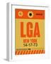 LGA New York Luggage Tag 1-NaxArt-Framed Art Print