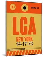 LGA New York Luggage Tag 1-NaxArt-Mounted Art Print