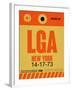 LGA New York Luggage Tag 1-NaxArt-Framed Art Print