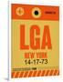 LGA New York Luggage Tag 1-NaxArt-Framed Art Print