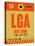 LGA New York Luggage Tag 1-NaxArt-Stretched Canvas